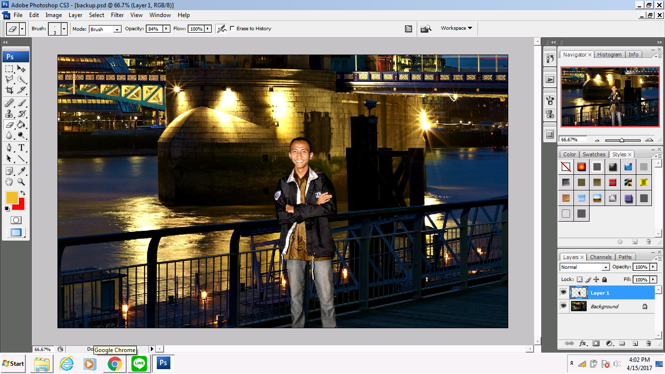 Tio Zailindra update: 2nd Tutorial of Photoshop Editing (English Version)