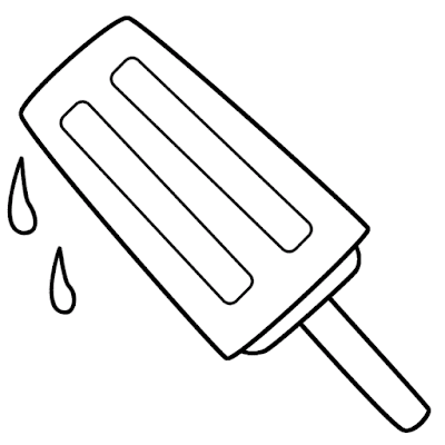 Popsicle Coloring Page 1