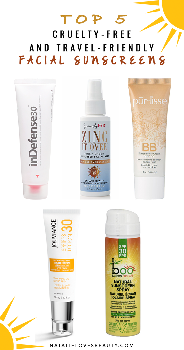 My Top 5 CrueltyFree and TravelFriendly Facial Sunscreens Natalie