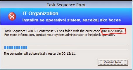 It Administration Sccm Os Deployment Failed With The Error Code