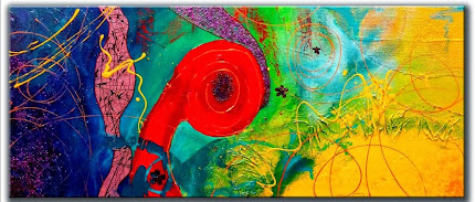 Abstract Painting "Positive Energy 2" by Dora Woodrum