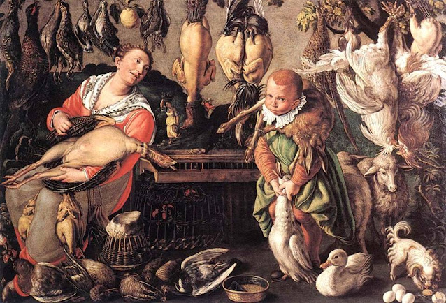 La Pollivendola 1590 - 1591 Vincenzo Campi Pinacoteca di Brera