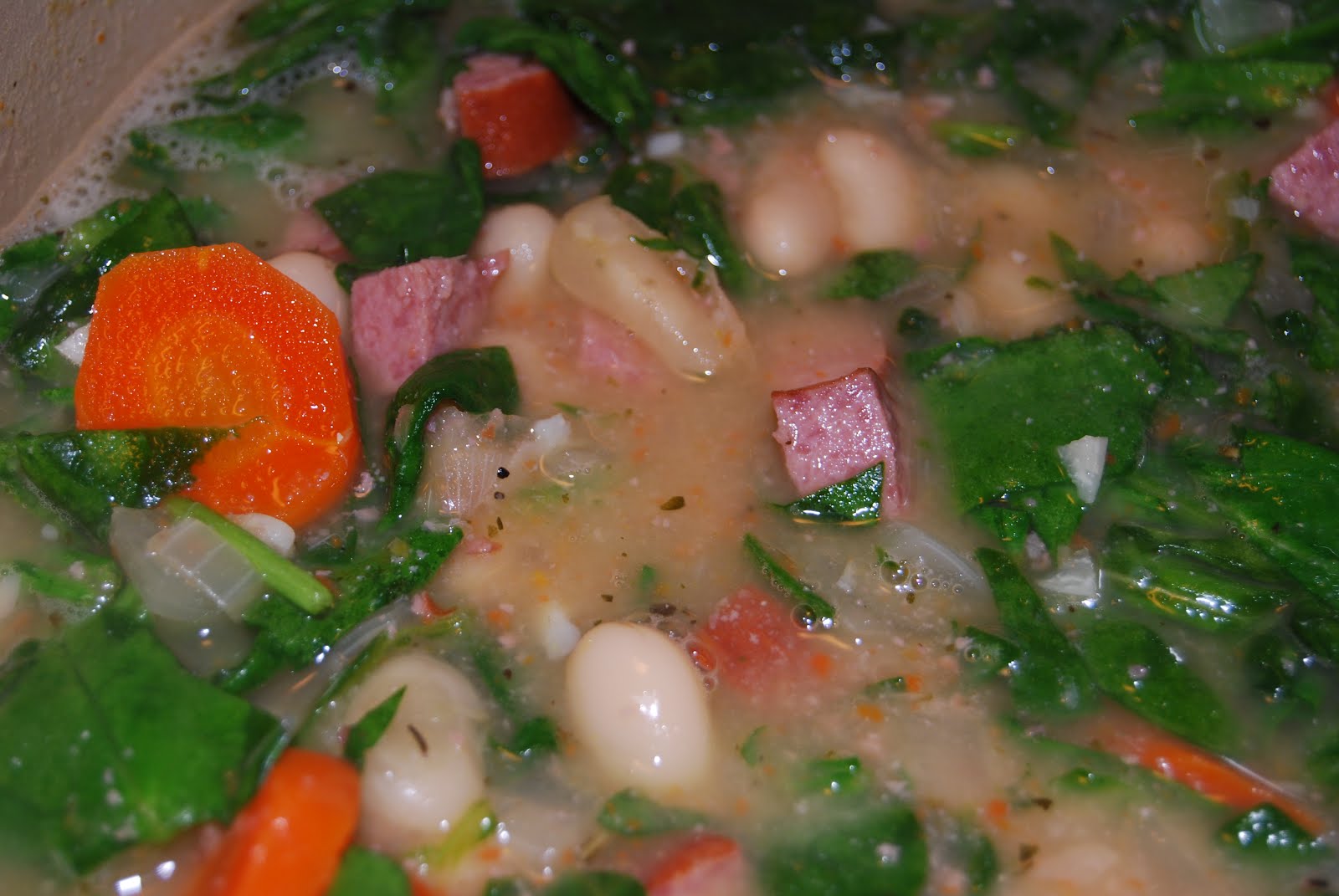 Juliann's Easy Eats Kielbasa and Bean Soup