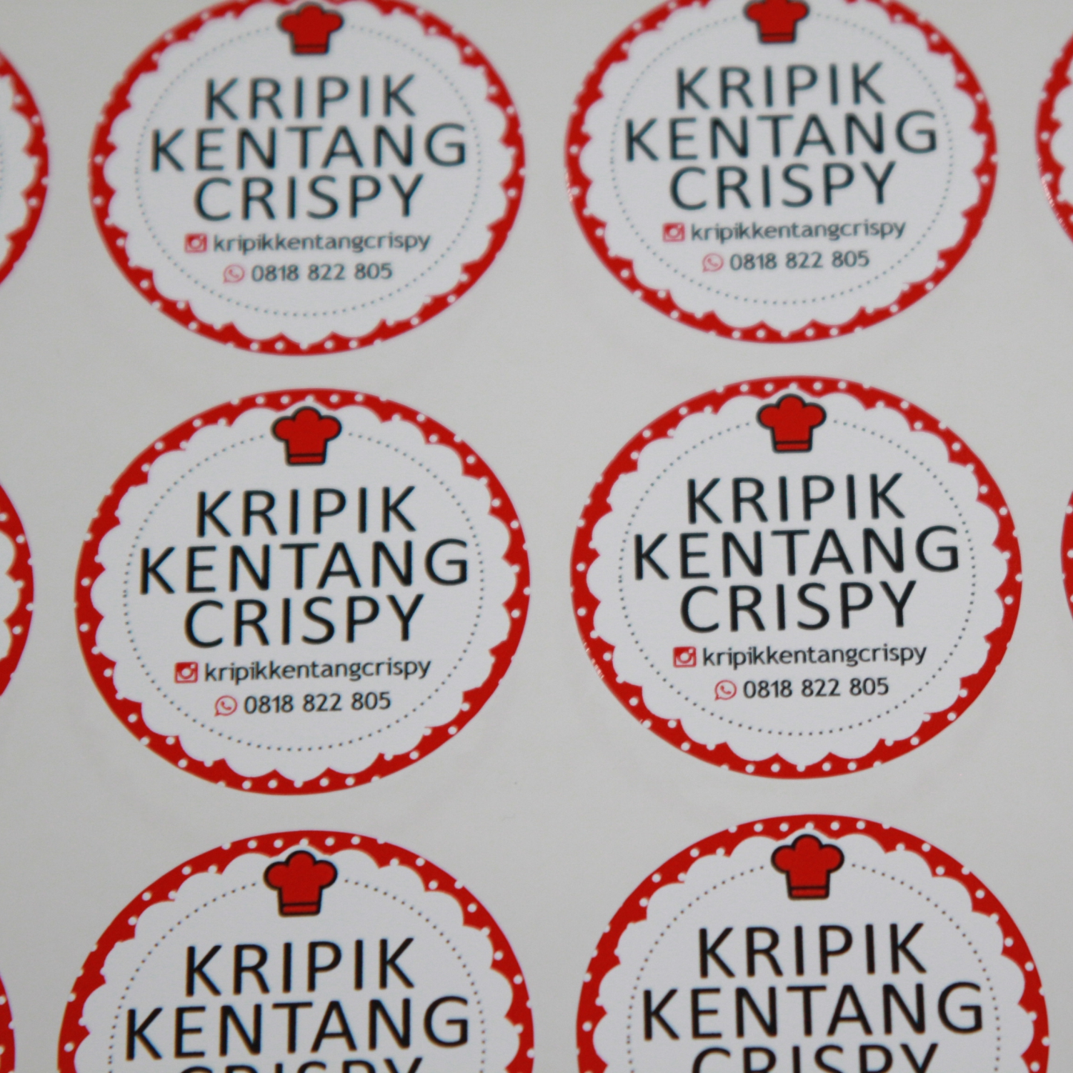 Contoh Label Makanan Keripik Singkong