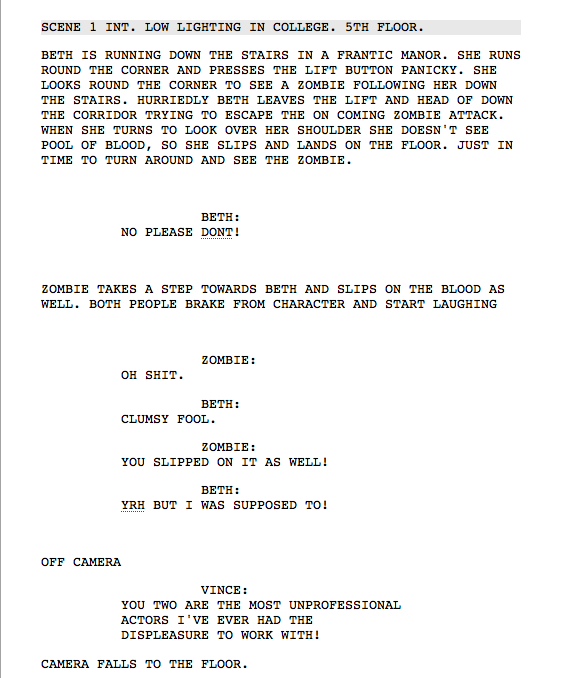 horror movie scripts pdf