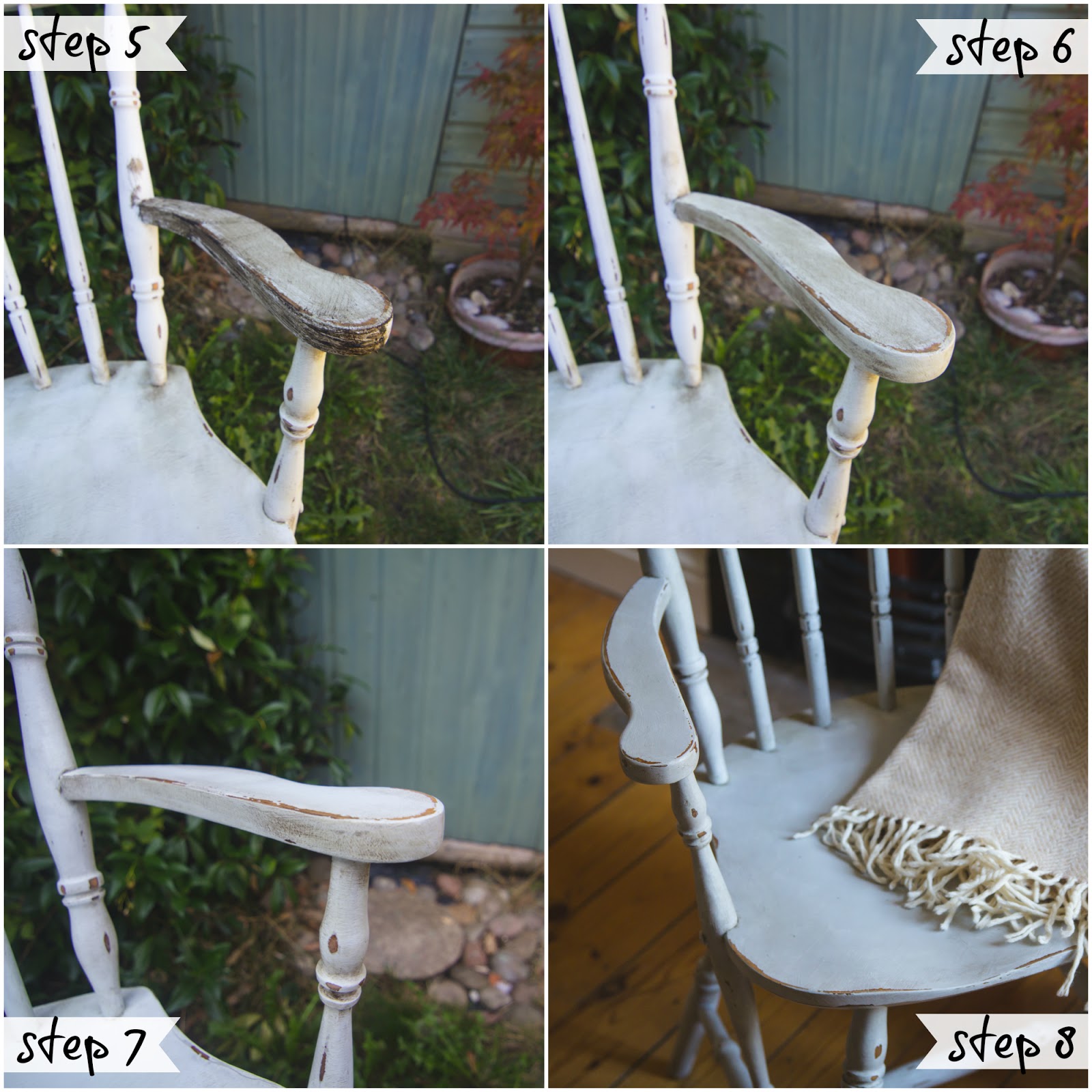 A handmade cottage: How to age, antique and distress furniture (using two  colours and dark wax)