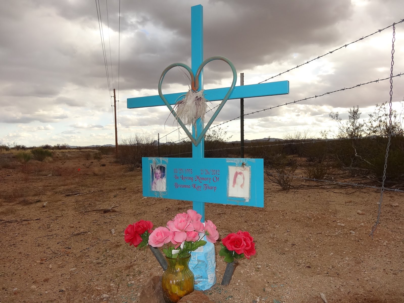 Descansos: Spanish for Sacred Tribute to Loved Ones Perished on the Road.