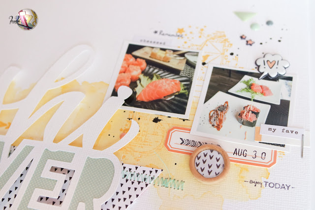 scrapbook layout | sushi lover by kushi per Scrappiamo Insieme scrapbook layout | sushi lover by kushi per Scrappiamo Insieme