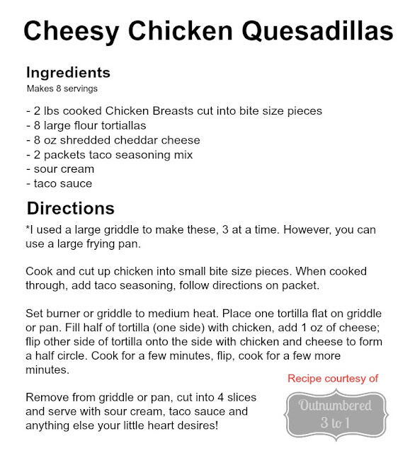 Cheesy Chicken Quesadillas Mexican Recipe
