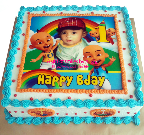 Birthday Cake Edible Upin&Ipin Ai-sha Puchong Jaya