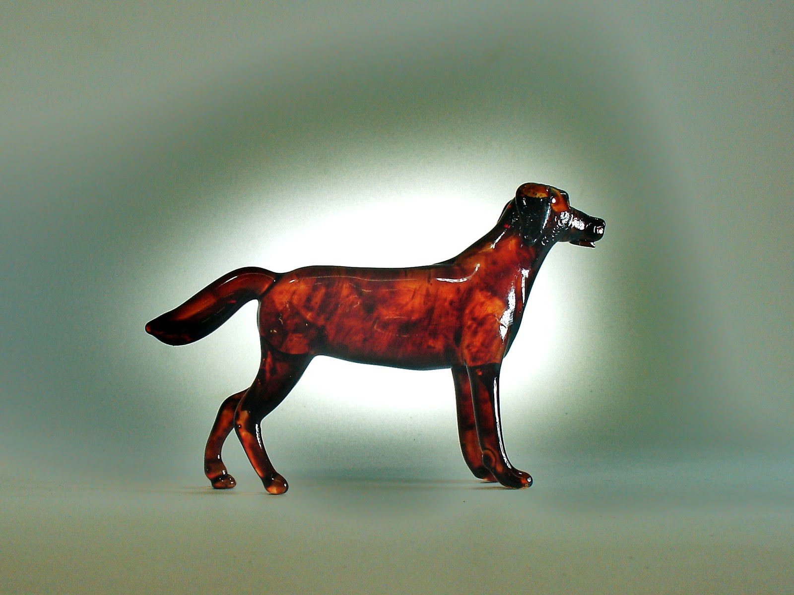 Glassbloggery Glass Chocolate Labrador