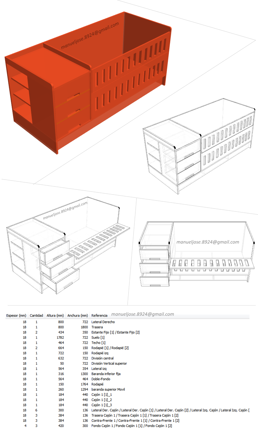 Diseño De Muebles Madera: Diseño , Creación y Construcción De Una Cuna