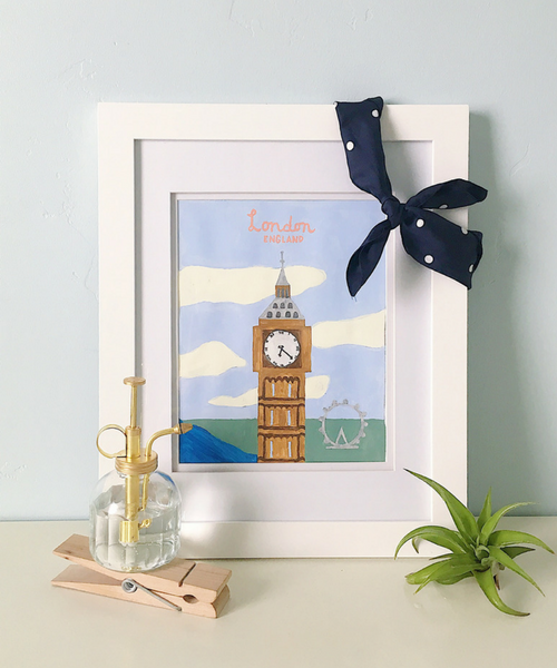 DIY in the Forest PRINTABLE PAINT BY NUMBER LONDON TRAVEL POSTER