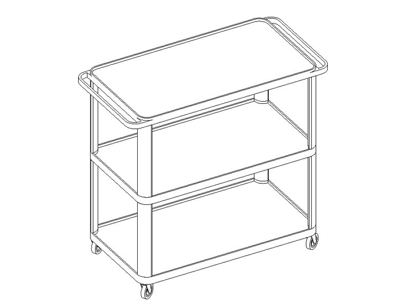 BIM HEALTHCARE REVIT FAMILIES Utility Carts