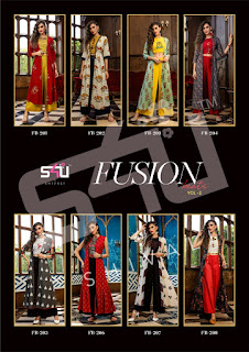 S4U Fusion Beats vol 2 kurti with shrug na plazzo pant