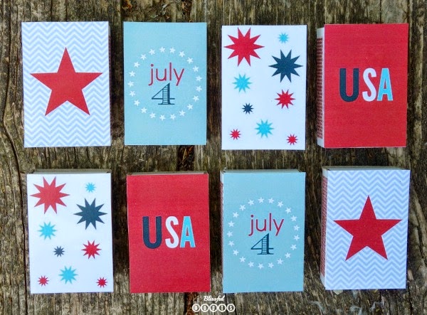 Patriotic Matchbox Printable from Blissful Roots