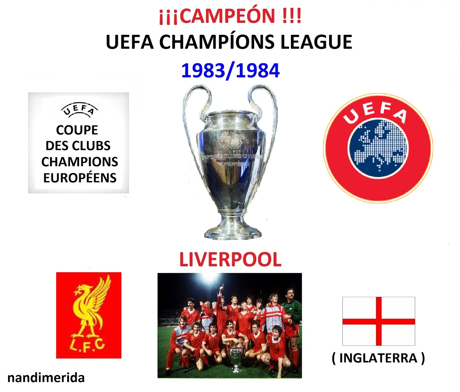Finale 1983 : Anderlecht - Benfica : 1-0 / 1-1 - Coupe UEFA 1983 - Finale Aller et Retour