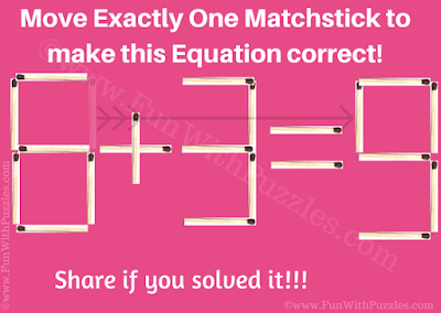 Answer of Fun Matchstick Maths Problem