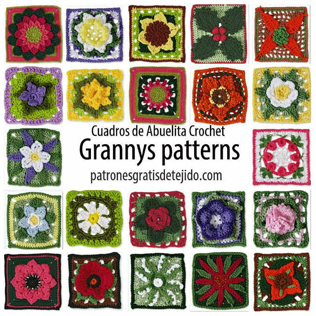 patrones crochet de cuadros de la abuela