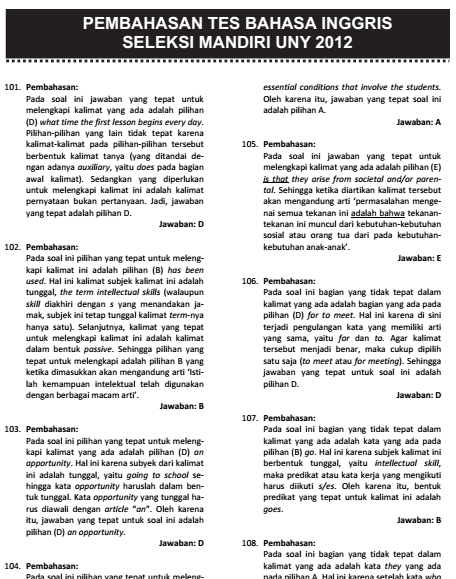 Contoh Soal Jalur Mandiri Soshum Kumpulan Soal Pelajaran 6