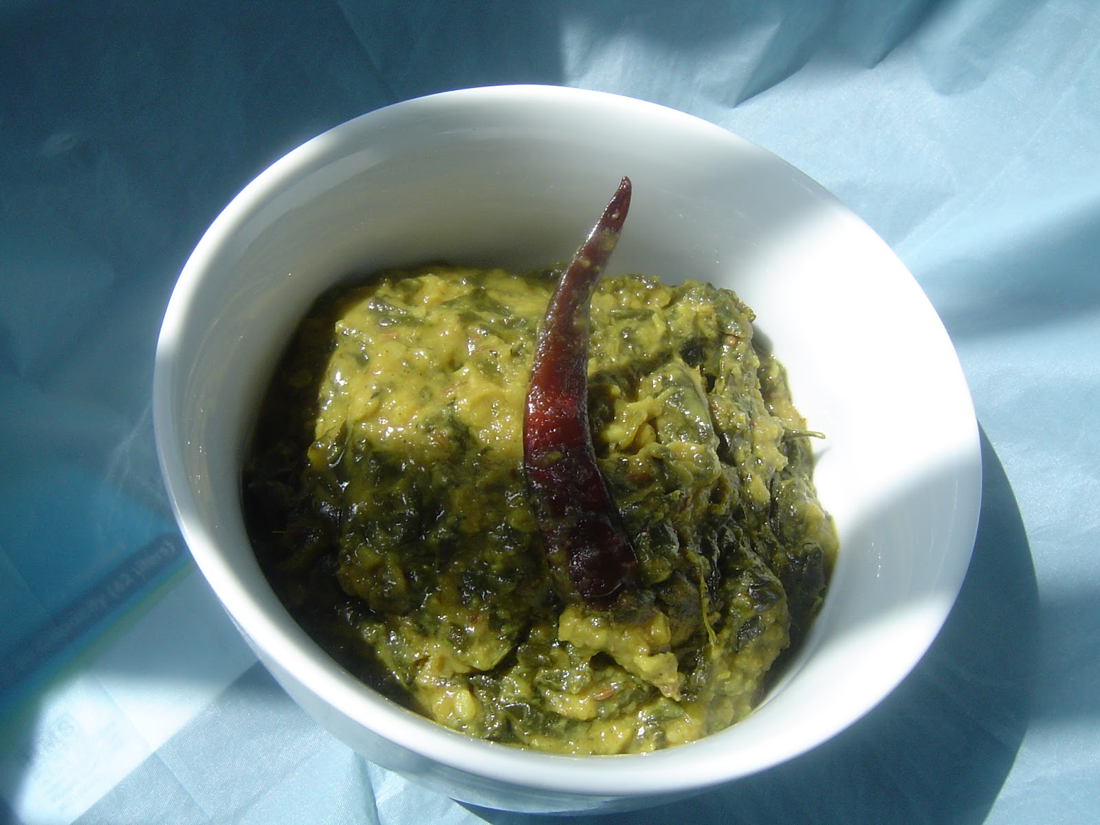 pakistani home cooking Spinach Dal