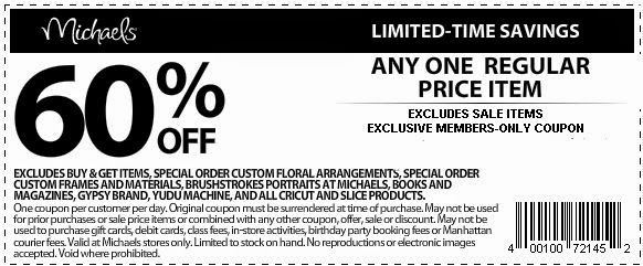 Michaels Printable Coupons July 2017 - Coupons Printable 2017