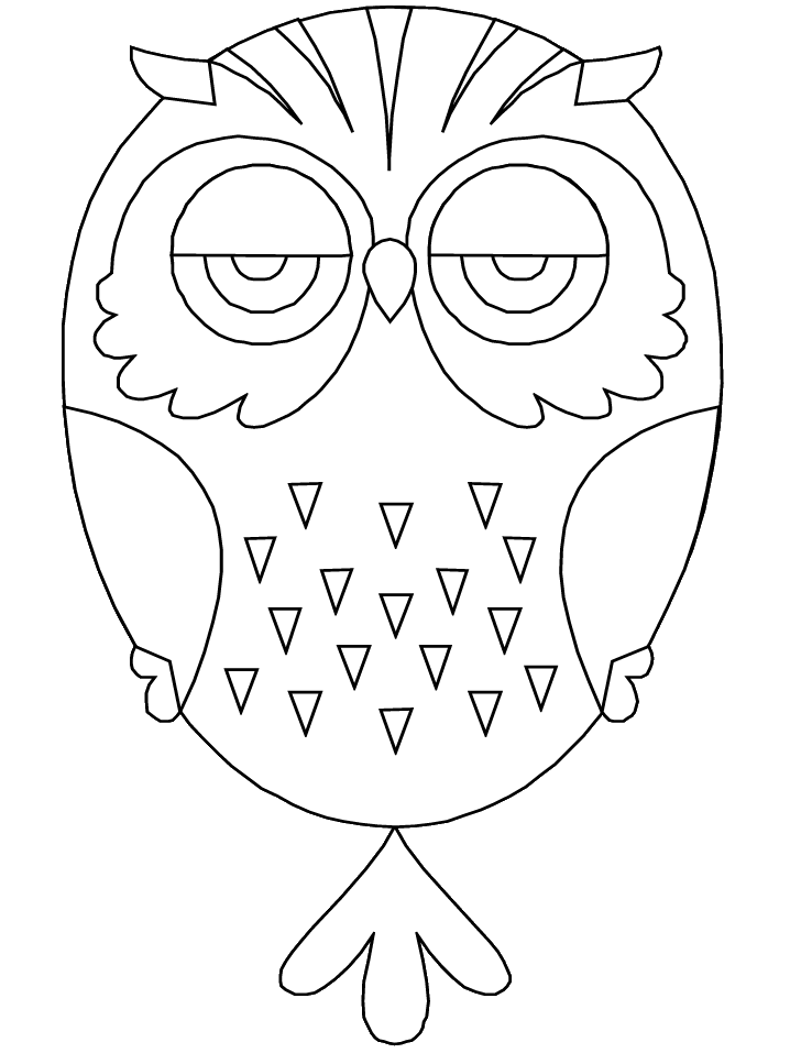 a owl coloring pages - photo #22