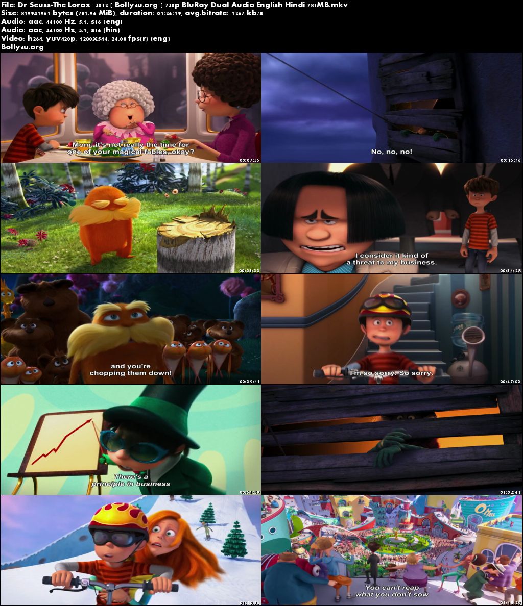 Dr Seuss The Lorax 2012 BluRay 280Mb Hindi Dual Audio 480p Download Dr Seuss The Lorax 2012 BluRay 280Mb Hindi Dual Audio 480p Download