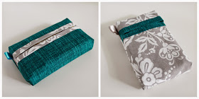 Pocket Tissue Pack Cover | Tutorial for sewing a self-binding Tissue Pack Cover with a vertical OR horizontal opening. | The Inspired Wren
