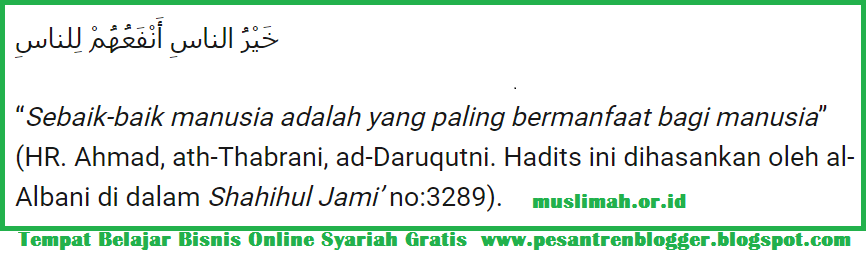 Hadits Sebaik Baik Manusia Adalah Yang Bermanfaat Bagi Orang Lain