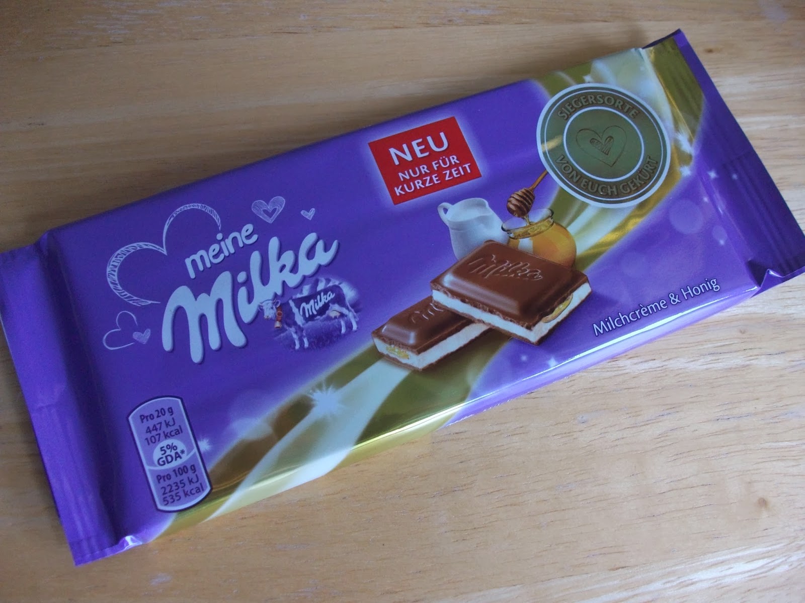 Meine Milka: Milchcreme &amp; Honig (Milk Cream and Honey) Bar Review
