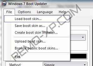 load boot skin windows 7