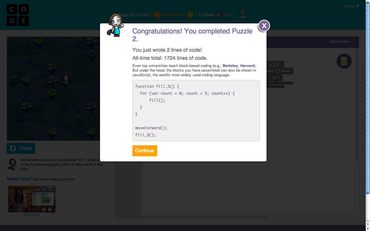 Code.org Lesson 13 The Farmer 2 Answers Stage 13 - The Farmer 2 #2 | CODE | HUB | ORG