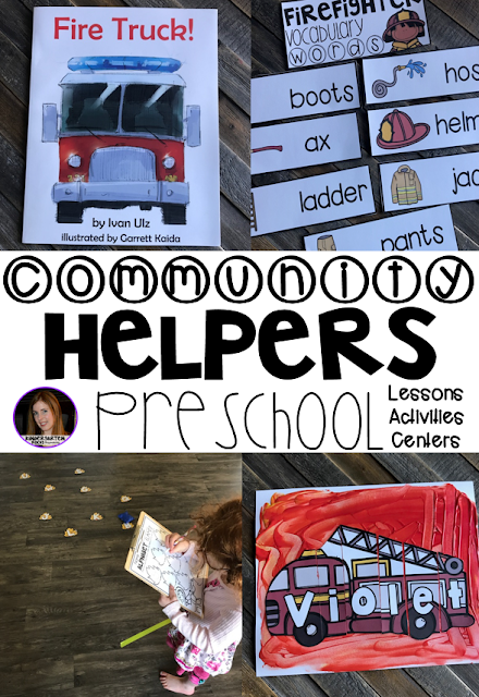 Are you looking for a fun hands-on community helper and fire safety themed unit that revolves around amazing stories and is appropriate for your preschool classroom? Then, you will love Community Themed Helper and Fire Safety Unit for Preschool. 