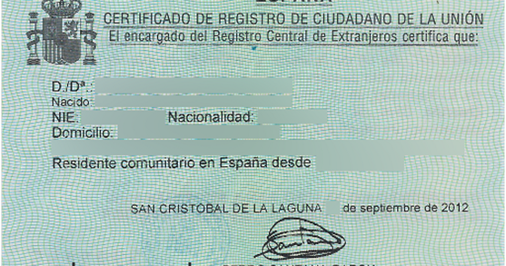 Extranjería: Ius Cogens: Certificado de Registro de Ciudadano de la Unión: nociones básicas.