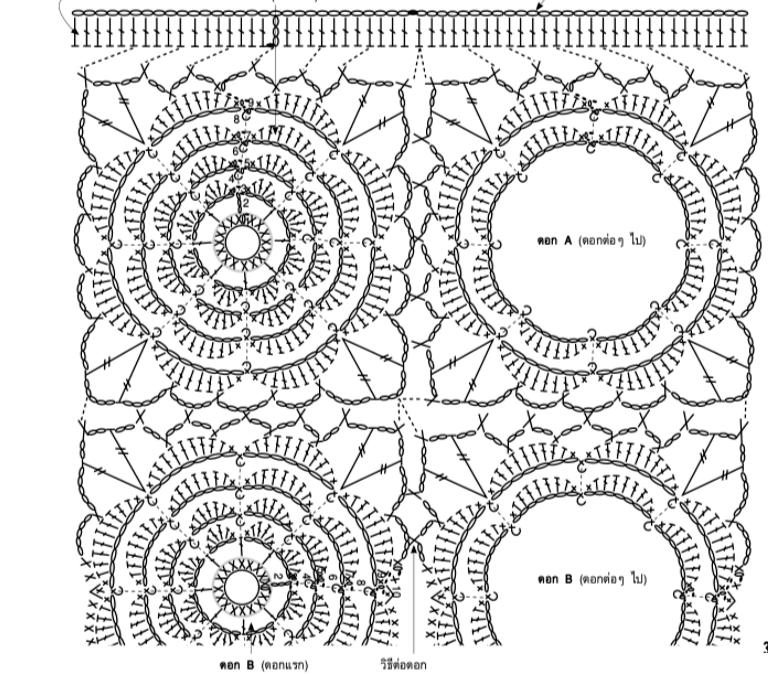 Ergahandmade: Crochet Flower + Diagram