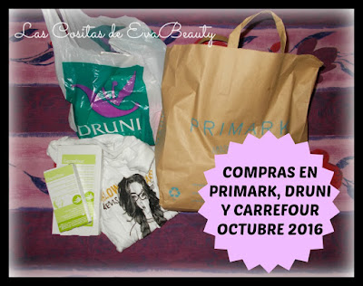 Compras en Primark, Druni y Carrefour- Octubre 2016