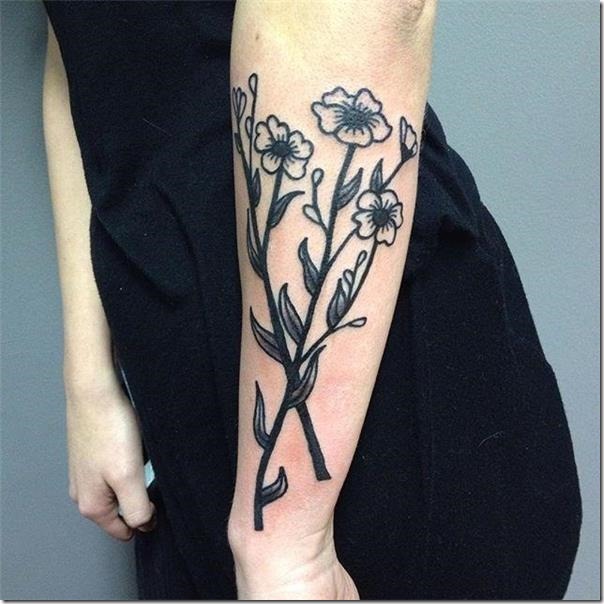 Tatuagens de flores para as mulheres Tatuagens de flores para as mulheres