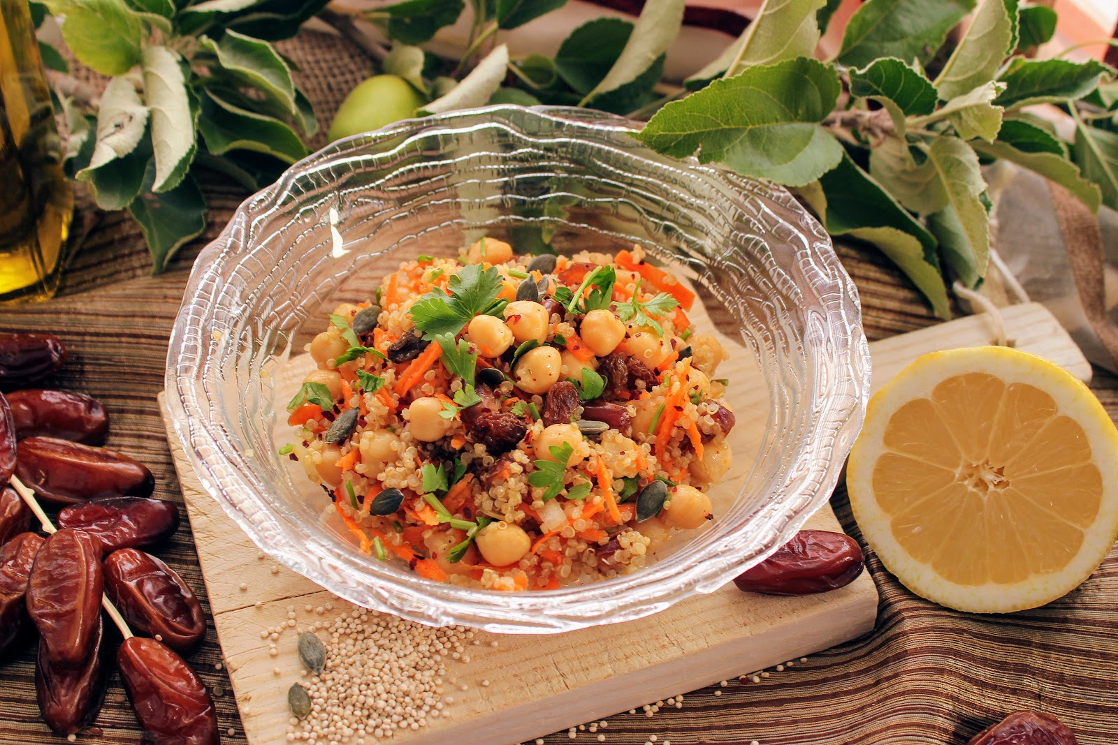 Ensalada Marroquí de Quinoa y Garbanzos Cocinando con las Chachas