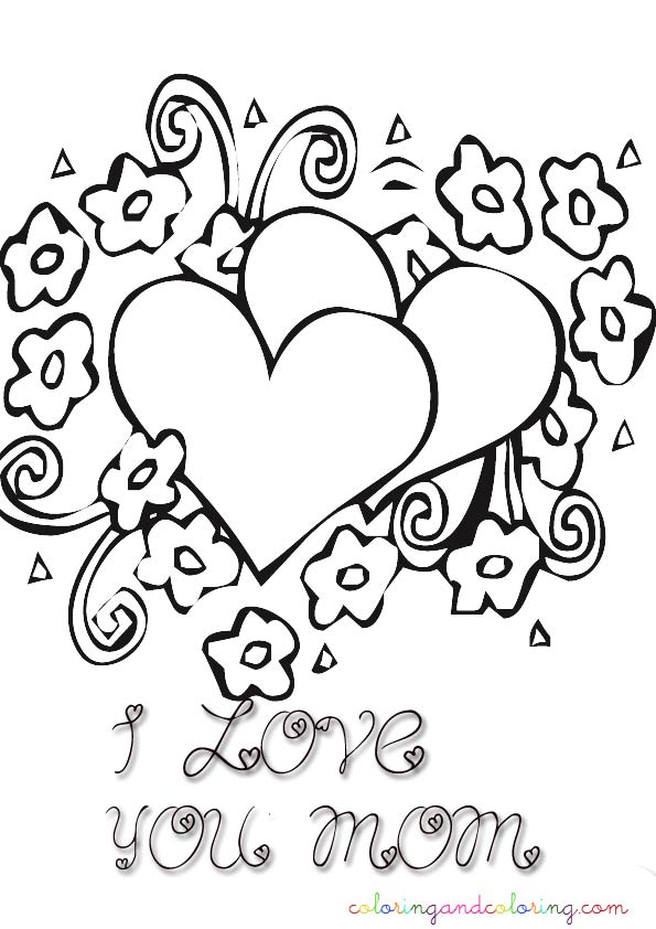 i love you mom coloring pages - photo #48