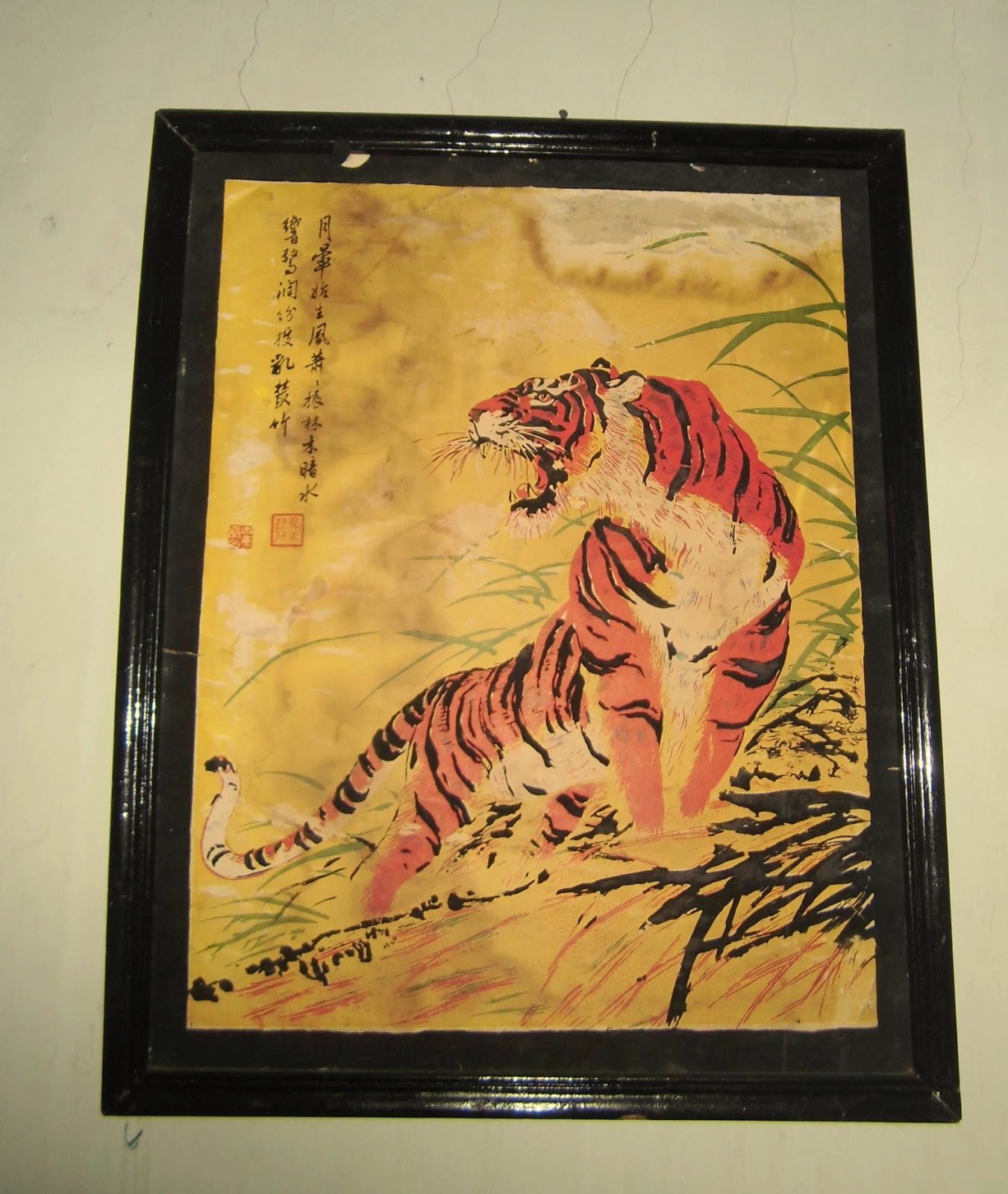 Lukisan Cina Dari Rajutan Sutra asli