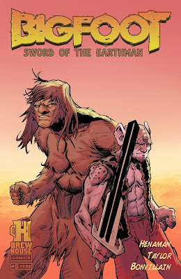bigfoot sword of the earthman issue 5 bigfoot comic book bigfoot graphic novel issue five barbarian comic