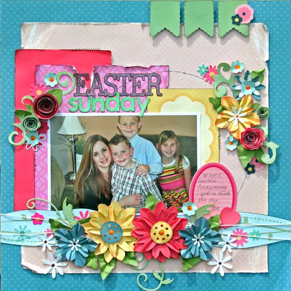 The Scrappiest: Easter Sunday layout