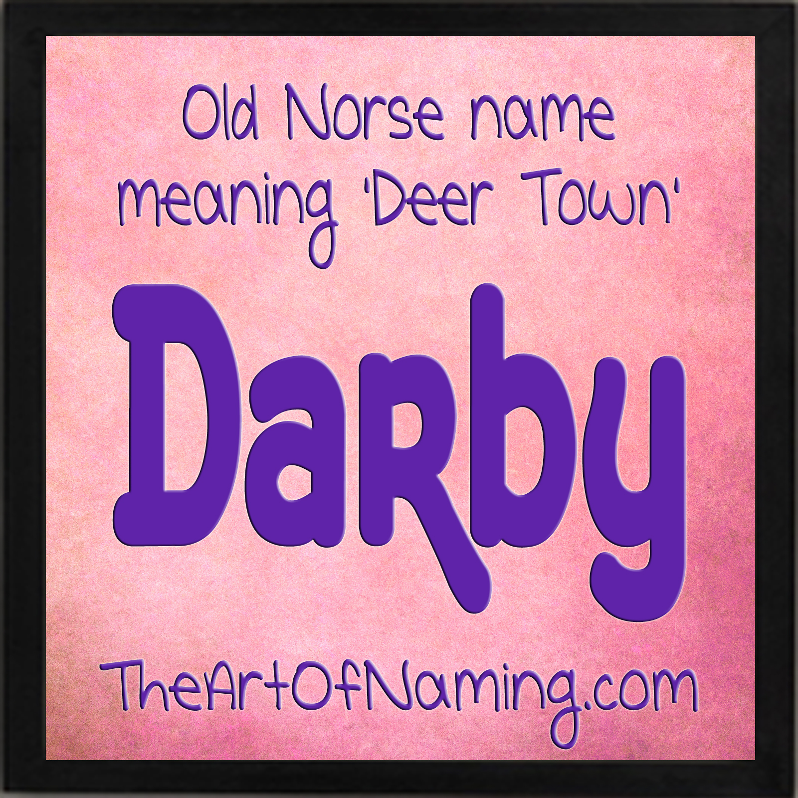 The Art of Naming Darby