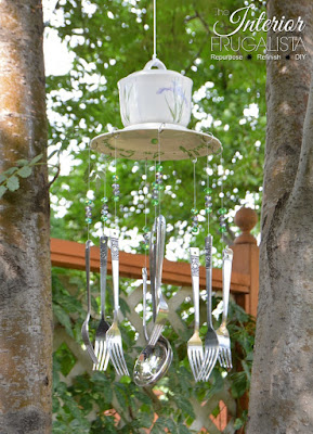 How To Make Wind Chimes from Goodwill finds
