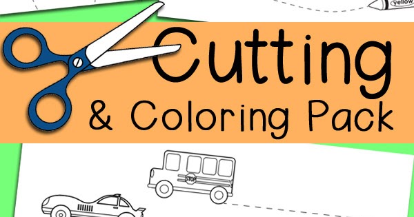 Free Cutting & Coloring Pack | Totschooling - Toddler and Preschool