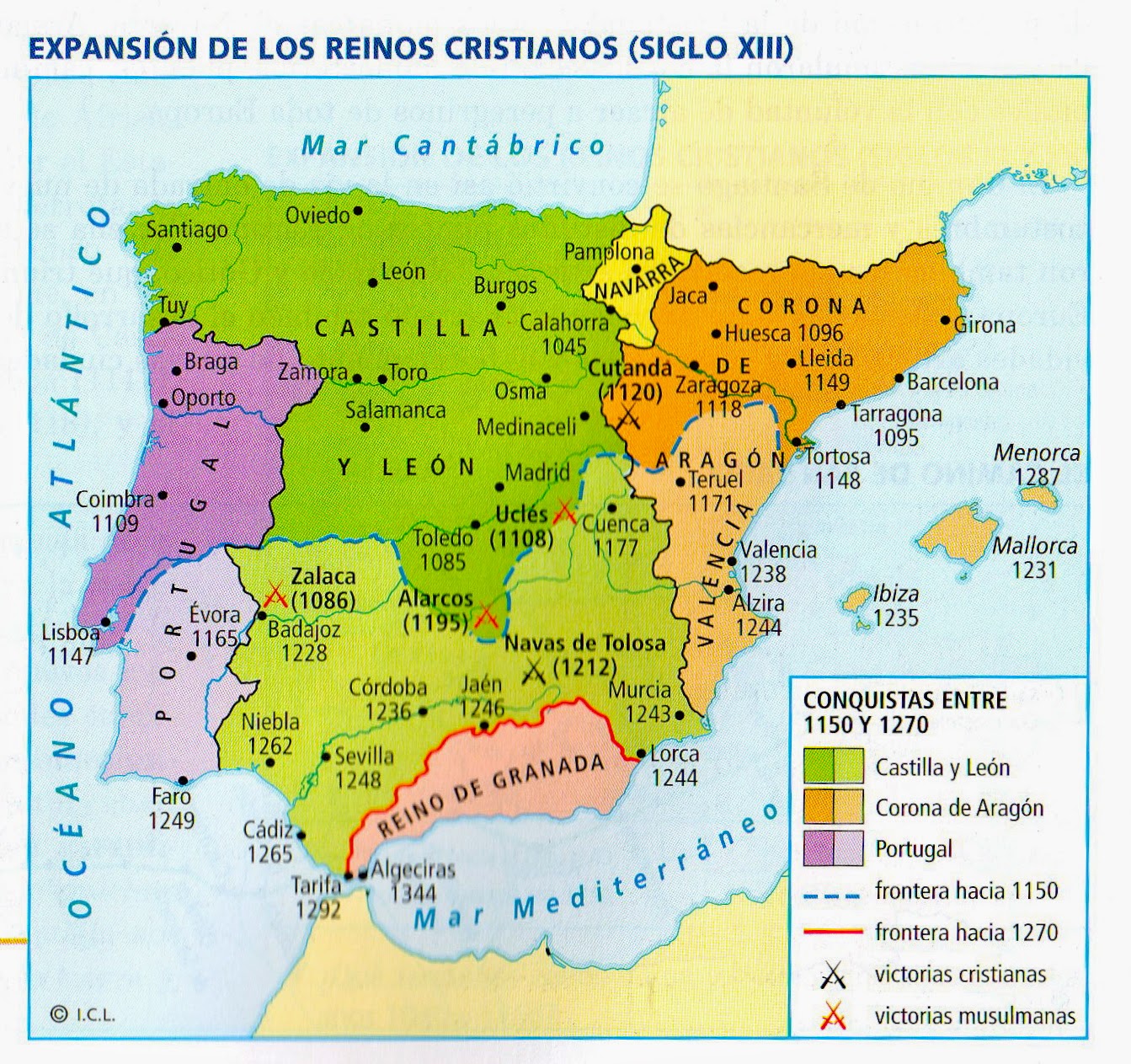 Blog de Sociales 2º ESO REINOS CRISTIANOS I EVOLUCIÓN Y REPOBLACIÓN