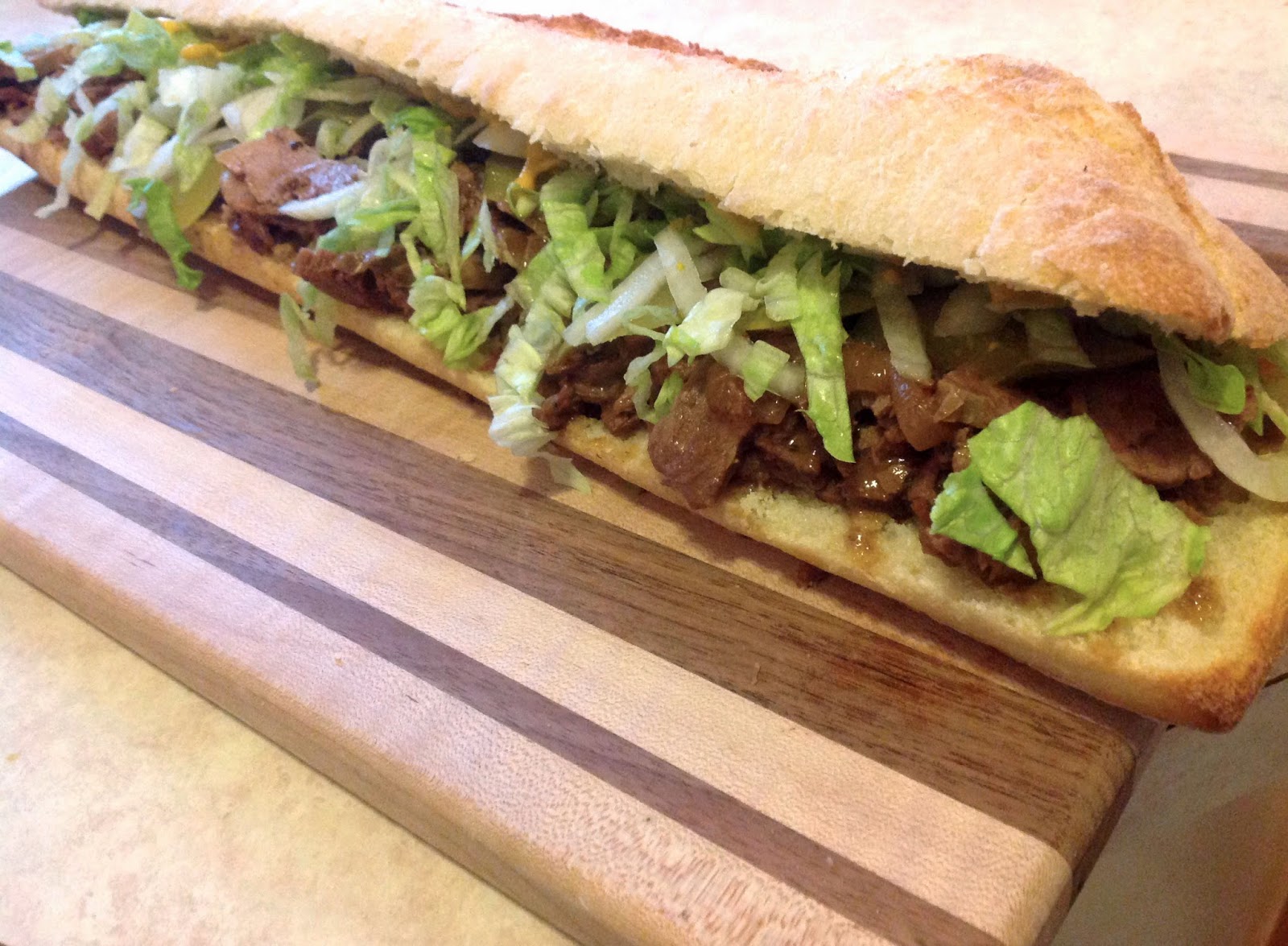 my back pages save with jamie sloppy brisket po'boy