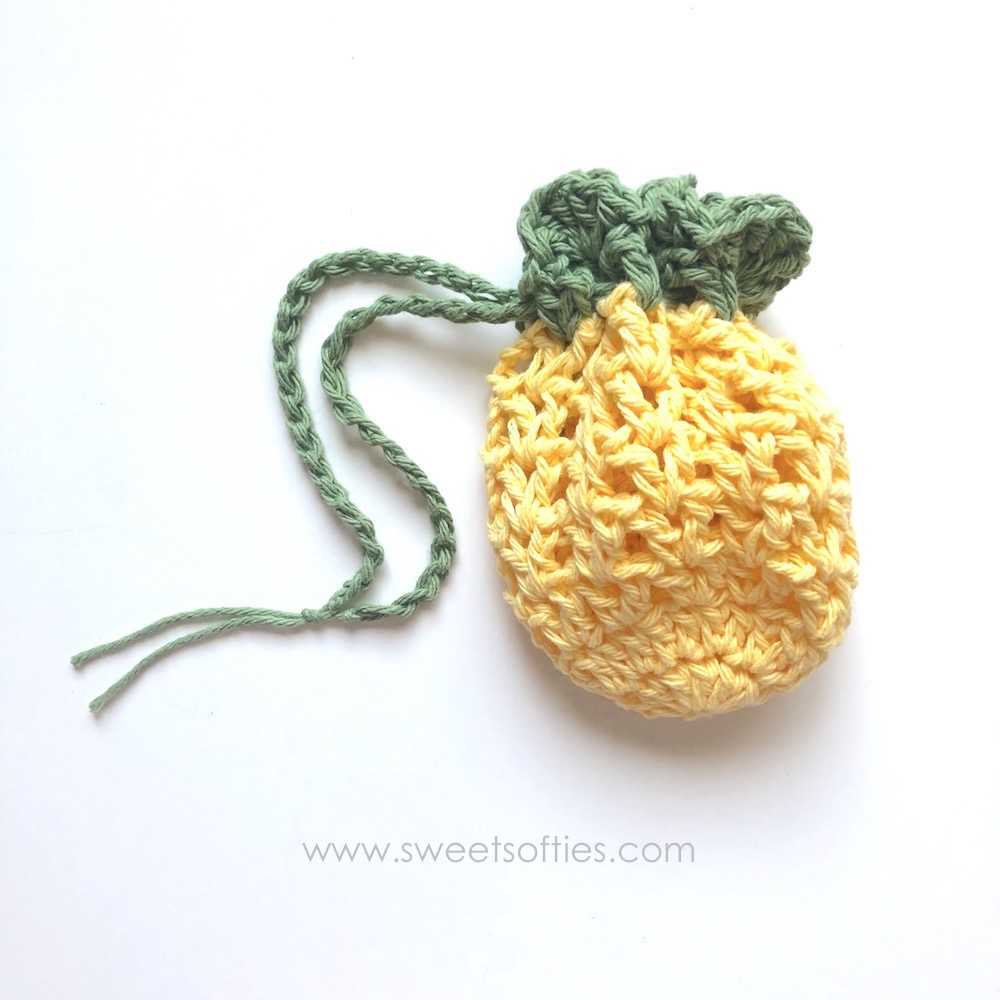 pineapple crochet bag free pattern