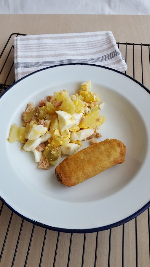 Ensalada campera con y sin thermomix